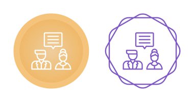 diyalog simgesi vektör illüstrasyonunu ayarla 