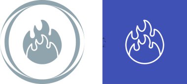 ateş simgeleri ayarlandı, vektör illüstrasyonu.