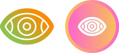 Farklı şekillerde göz simgeleri. vektör illüstrasyonu