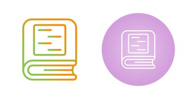 Kitap simgeleri ayarlandı. Web basit illüstrasyonu