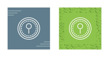 pin web simgesi vektör illüstrasyonu