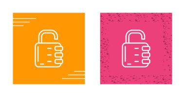 Beyaz arka plan üzerinde ayarla simgeler kilitle