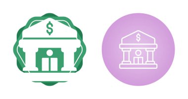Banka web simge vektör çizim