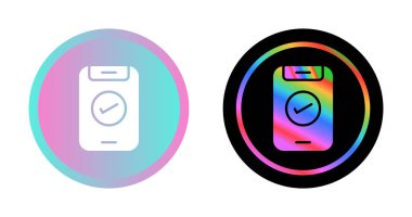 Kontrol listesi simgesi simgesi vctor illüstrasyonuName 