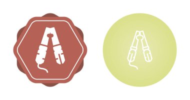 Kablo Crimper simgeleri seti, vektör illüstrasyonu basit tasarım