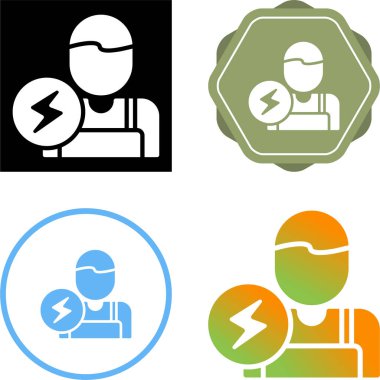 İnsan avatar simgeleri seti, vektör illüstrasyonu basit tasarım