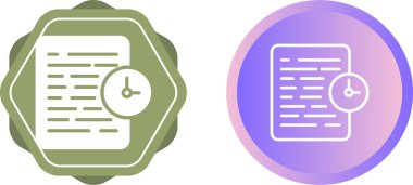 belge simgeleri ayarlandı, vektör illüstrasyonu basit tasarım