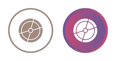 Hızlı sürüş ya da performansı gösteren hız çizgisi olan araba tekeri simgesi.