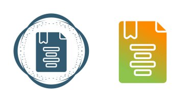 Simge Simgesi İşaretini Ana Çizgi Biçiminde Hizala