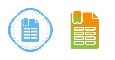 Belge simgeler kümesi, vektör çizim