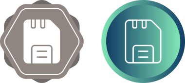 Disket simgeleri ayarlandı, vektör illüstrasyonu