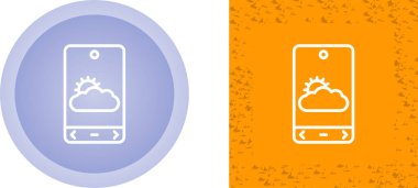 Akıllı Telefon Web Simgesi Basit İllüstrasyon Beyaz Arkaplanda İzole Edildi 