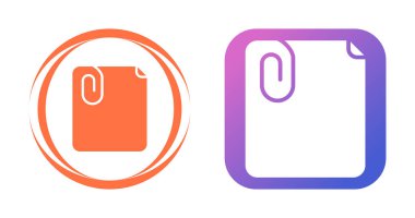 belge simgeleri ayarlandı, vektör illüstrasyonu basit tasarım