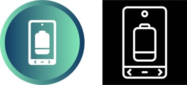 Akıllı telefon pil simgelerinin vektör çizimi