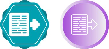 belge dışarıya aktarma simgesi basit düz illüstrasyon