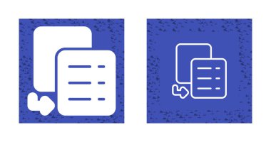 kopyalama simgeleri beyaz arkaplanda izole edildi. 