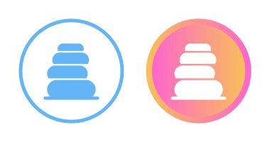 Çağdaş görünüm için oyuncakları istiflemenin dijital simgeleri.