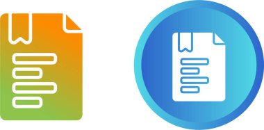  Belge simgeleri kümesi, vektör illüstrasyonu