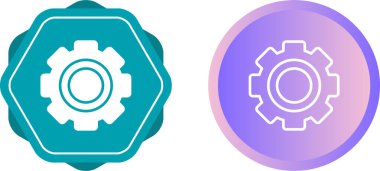 dişli simgeleri ayarlandı, vektör çizimi 