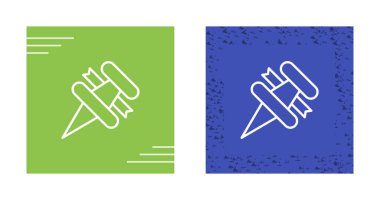 Pushpins web simgeleri vektör illüstrasyonunu ayarlar