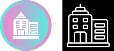 Bina simgeler ayarla, illüstrasyon vektör