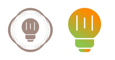 akıllı ampul simgesi vektör çizimi 