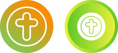 Hristiyan haç simgelerini beyaz arkaplanda izole et.