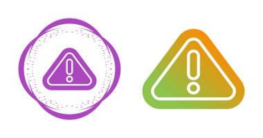 ünlem simgeleri ayarlandı, vektör illüstrasyonu 