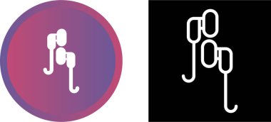 Kulaklık web simgeleri, vektör illüstrasyonu       