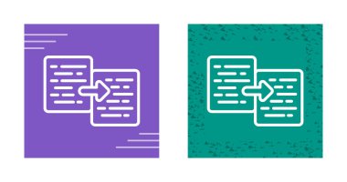 Belge kopyalama simgeleri ayarlandı, vektör illüstrasyonu
