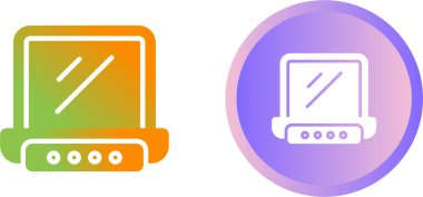 beyaz arkaplanda dizüstü bilgisayar simgeleri, vektör illüzyonu 