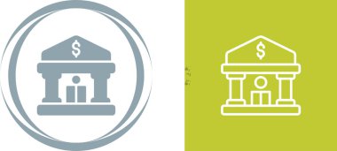 Banka web simge vektör çizim