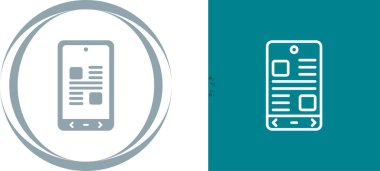 akıllı telefon simgeleri ayarlandı, vektör illüstrasyonu basit tasarım