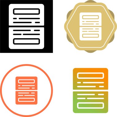 Belge simgeler kümesi, vektör çizim