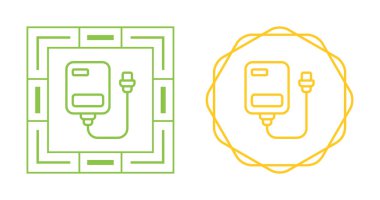 Harici sabit disk simgesi vektör illüstrasyon tasarımı