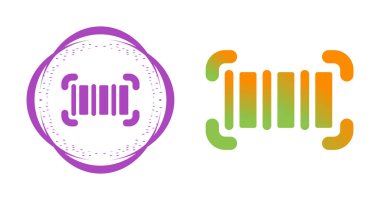 barkod web simgesi vektör illüstrasyonu