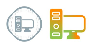 Bilgisayar simgeler vektör çizim ayarla