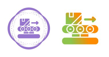 Taşıyıcı Şerit simgeleri, vektör illüstrasyonu 