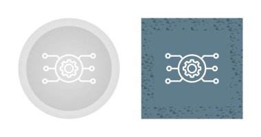 Ağ Yapılandırma Simgeleri ayarlandı, Vektör İllüstrasyonu