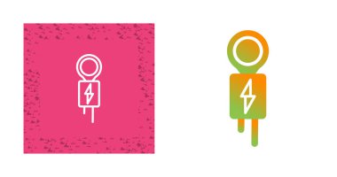 Kablo Birleştirici simgeleri ayarlandı, vektör illüstrasyonu