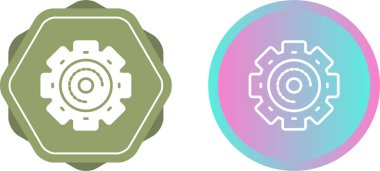 Dişli web simge vektör çizim