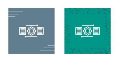 Dosya Yönetimi web simgesi vektör illüstrasyonu