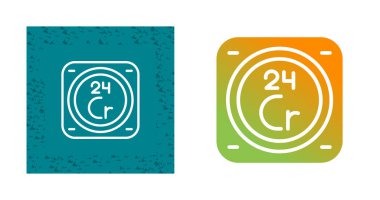 Kimyasal Element Web simgesi vektör çizimi