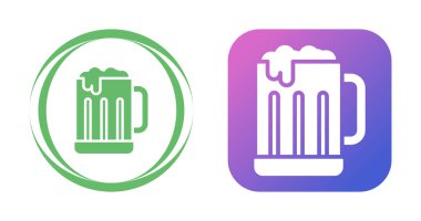 bira kupası simgeleri, vektör illüstrasyonu basit tasarım