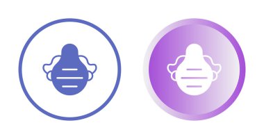 Arayüz tasarımı ve toz maskesi için yüksek kaliteli ince simgeler