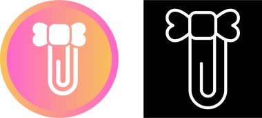 Kurdele simgeli ataç, vektör illüstrasyonuName