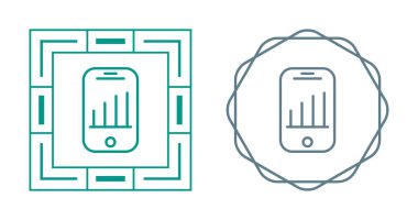 akıllı telefon simgeleri ayarlandı, vektör illüstrasyonu basit tasarım