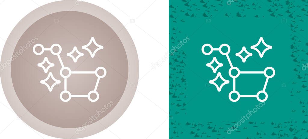 Vector illustration of the Constellation Ursa Major icon on white background