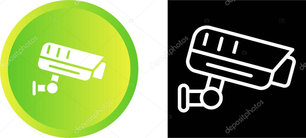 Fixed CCTV, Security Camera Icons set, Vector Template Illustration Design