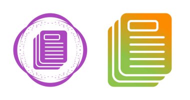 Dosya simgelerini kopyala, vektör illüstrasyonu